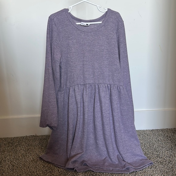 Purple Polar Bear Long Sleeve Dress - 2 Left Size 6-8 & 8-10 years main image 1